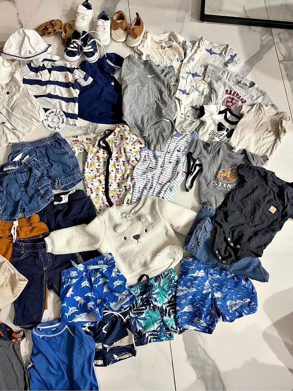 3–6M Baby Boy Clothing Lot 35+ Pieces | Ralph Lauren, Nike, Janie & Jack & More